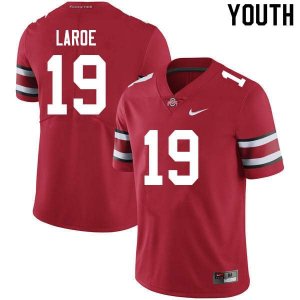 NCAA Ohio State Buckeyes Youth #19 Jagger LaRoe Scarlet Nike Football College Jersey YKP5045HH